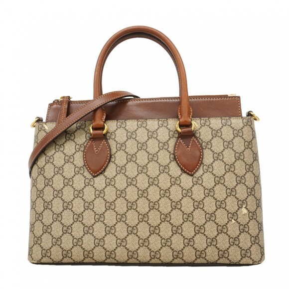 Gucci Handbags - Gucci GG Supreme Handbag Brown Bag